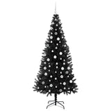 Albero di Natale con 300 LED con supporto Nero 210 cm PVC