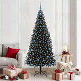 Albero di Natale con 300 LED con supporto Nero 210 cm PVC
