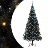Albero di Natale con 300 LED con supporto Nero 210 cm PVC