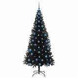 Albero di Natale con 300 LED con supporto Nero 210 cm PVC