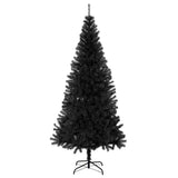 Albero di Natale con 300 LED con supporto Nero 210 cm PVC