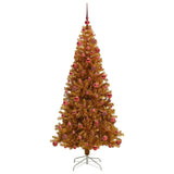 Albero di Natale con 300 LED con supporto Oro 180 cm PET