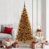 Albero di Natale con 300 LED con supporto Oro 180 cm PET