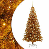 Albero di Natale con 300 LED con supporto Oro 180 cm PET