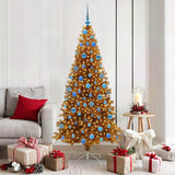 Albero di Natale con 300 LED con supporto Oro 180 cm PET