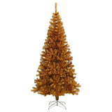 Albero di Natale con 300 LED con supporto Oro 210 cm PET