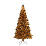 Albero di Natale con 300 LED con supporto Oro 210 cm PET