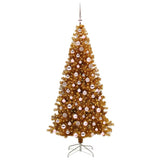 Albero di Natale con 300 LED con supporto Oro 210 cm PET