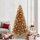 Albero di Natale con 300 LED con supporto Oro 210 cm PET