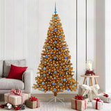 Albero di Natale con 300 LED con supporto Oro 210 cm PET