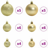 Albero di Natale con 150 LED con supporto Argento 150 cm PET