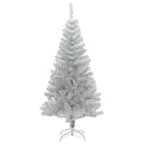 Albero di Natale con 150 LED con supporto Argento 150 cm PET