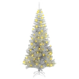 Albero di Natale con 300 LED con supporto Argento 180 cm PET
