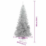 Albero di Natale con 300 LED con supporto Argento 180 cm PET