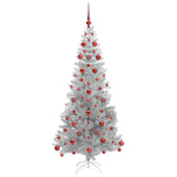 Albero di Natale con 300 LED con supporto Argento 180 cm PET
