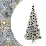 Albero di Natale con 300 LED con supporto Argento 180 cm PET