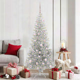 Albero di Natale con 300 LED con supporto Argento 180 cm PET