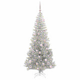 Albero di Natale con 300 LED con supporto Argento 180 cm PET