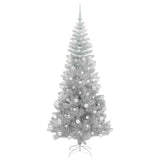 Albero di Natale con 300 LED con supporto Argento 180 cm PET
