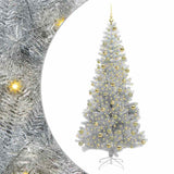 Albero di Natale con 300 LED con supporto Argento 180 cm PET