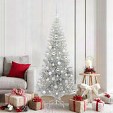 Albero di Natale con 300 LED con supporto Argento 180 cm PET