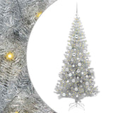 Albero di Natale con 300 LED con supporto Argento 180 cm PET