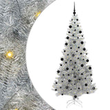 Albero di Natale con 300 LED con supporto Argento 210 cm PET