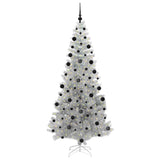 Albero di Natale con 300 LED con supporto Argento 210 cm PET