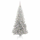 Albero di Natale con 300 LED con supporto Argento 210 cm PET
