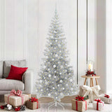 Albero di Natale con 300 LED con supporto Argento 210 cm PET