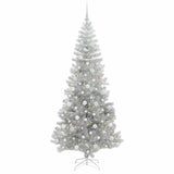 Albero di Natale con 300 LED con supporto Argento 210 cm PET
