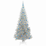 Albero di Natale con 300 LED con supporto Argento 210 cm PET