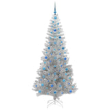 Albero di Natale con 300 LED con supporto Argento 210 cm PET