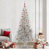 Albero di Natale con 300 LED con supporto Argento 240 cm PET