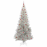 Albero di Natale con 300 LED con supporto Argento 240 cm PET