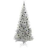 Albero di Natale con 300 LED con supporto Argento 240 cm PET