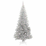 Albero di Natale con 300 LED con supporto Argento 240 cm PET