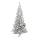 Albero di Natale con 300 LED con supporto Argento 240 cm PET