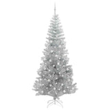 Albero di Natale con 300 LED con supporto Argento 240 cm PET