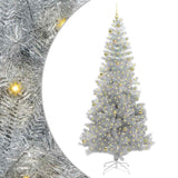 Albero di Natale con 300 LED con supporto Argento 240 cm PET