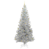 Albero di Natale con 300 LED con supporto Argento 240 cm PET