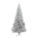 Albero di Natale con 300 LED con supporto Argento 240 cm PET
