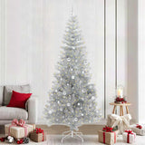 Albero di Natale con 300 LED con supporto Argento 240 cm PET