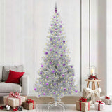 Albero di Natale con 300 LED con supporto Argento 240 cm PET