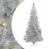 Albero di Natale con 300 LED con supporto Argento 240 cm PET