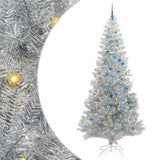 Albero di Natale con 300 LED con supporto Argento 240 cm PET