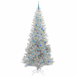 Albero di Natale con 300 LED con supporto Argento 240 cm PET