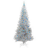 Albero di Natale con 300 LED con supporto Argento 240 cm PET