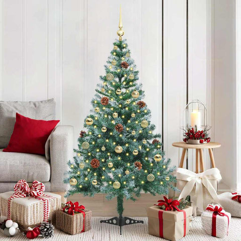 Albero di Natale artificiale Verde 150 cm PVC e Acciaio