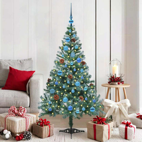 Albero di Natale artificiale Verde 150 cm PVC e Acciaio